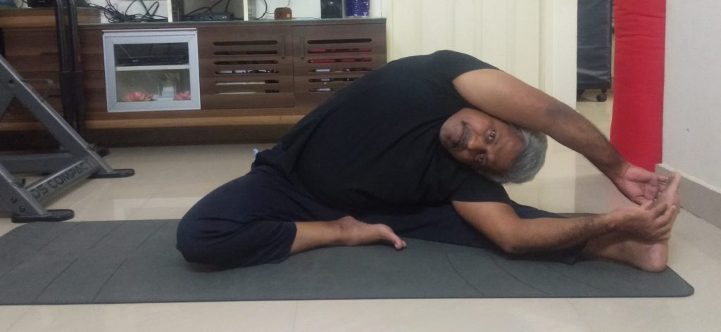 Revolved Head To Knee Pose benefits