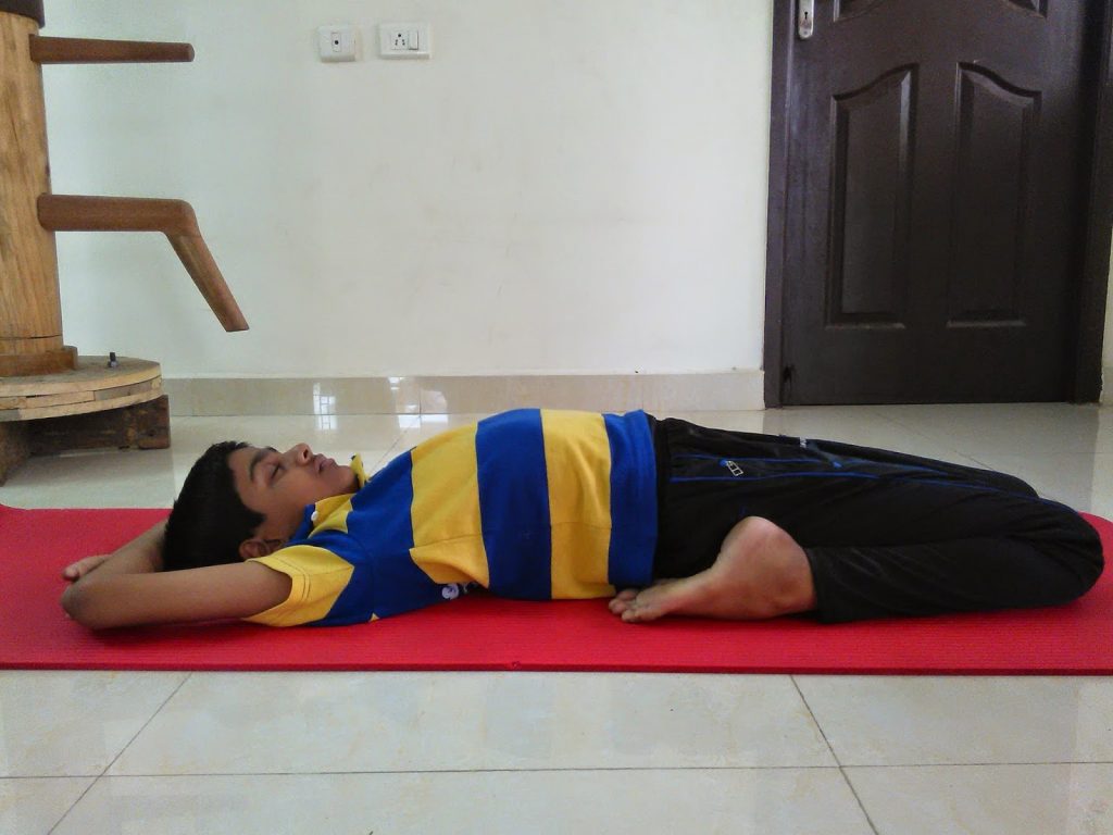 Supine Thunderbolt Pose